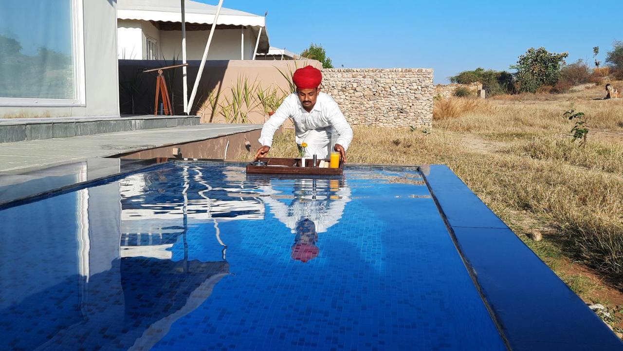 Отель Brij Pola, Jawai - Luxury Jungle Camp With Private Pools Jawai Bandh Экстерьер фото